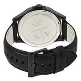  Shop Authentic Armani Exchange Hampton Chronograph Black Dial Black Leather Strap Watch For Men - AX2400 - Luxxuri