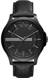  Shop Authentic Armani Exchange Hampton Chronograph Black Dial Black Leather Strap Watch For Men - AX2400 - Luxxuri