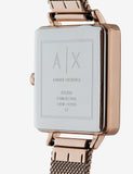  Shop Authentic Armani Exchange Lola Quartz Silver Dial Rose Gold Mesh Strap Watch For Women - AX5802 - Luxxuri