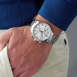  Shop Authentic Tissot Chrono XL Classic Silver Dial Silver Steel Strap Watch For Men - T116.617.11.037.00 - Luxxuri