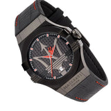  Shop Authentic Maserati Potenza 3H STR Black Dial 42mm Leather Strap Watch For Men - R8851108010 - Luxxuri