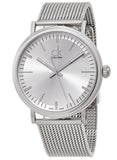  Shop Authentic Calvin Klein Surround Silver Dial Silver Mesh Bracelet Watch for Men - K3W21126 - Luxxuri