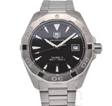  Shop Authentic Tag Heuer Aquaracer Automatic Black Dial Silver Steel Strap Watch for Men - WAY2110.BA0928 - Luxxuri