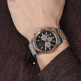  Shop Authentic Michael Kors Lexington Chronograph Crystals Black Dial Two Tone Steel Strap Watch for Men - MK8714 - Luxxuri