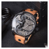  Shop Authentic Diesel Mr. Daddy 2.0 Chronograph Grey Dial Brown Leather Strap Watch For Men - DZ7406 - Luxxuri