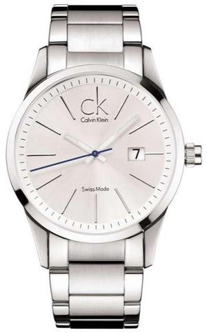  Shop Authentic Calvin Klein Bold Silver Dial Silver Steel Strap Watch for Men - K2246120 - Luxxuri