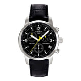  Shop Authentic Tissot T Race PRC 200 Chronograph Quartz Black Dial Black Leather Strap Watch for Men - T17.1.526.52 - Luxxuri