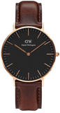  Shop Authentic Daniel Wellington Petite St Mawes Black Dial Brown Leather Strap Watch For Women - DW00100169 - Luxxuri