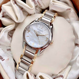  Shop Authentic Tissot T Wave Mother of Pearl Dial Two Tone Steel Strap Watch for Women - T023.210.22.117.00 - Luxxuri
