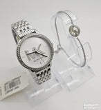  Shop Authentic Michael Kors Melissa Quartz Silver Dial Silver Steel Strap Watch for Women - MK4370 - Luxxuri