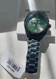  Shop Authentic Emporio Armani Federico Chronograph Green Dial Black Steel Strap Watch For Men - AR11562 - Luxxuri