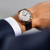 Shop Authentic Tissot Carson Premium Chronograph Silver Dial Brown Leather Strap Watch For Men - T122.417.36.033.00 - Luxxuri