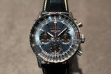  Shop Authentic Breitling Navitimer B01 Chronograph 41 Blue Dial Black Leather Strap Watch for Men - AB0139241C1P1 - Luxxuri