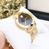  Shop Authentic Movado Bold Black Dial Rose Gold Steel Strap Watch for Women - 3600463 - Luxxuri