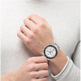  Shop Authentic Hugo Boss Hero Chronograph White Dial Silver Steel Strap Watch for Men - 1513875 - Luxxuri