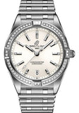  Shop Authentic Breitling Chronomat 32 Diamonds White Dial Silver Steel Strap Watch for Women - A77310591A1A1 - Luxxuri