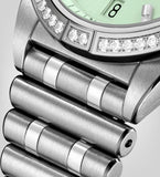  Shop Authentic Breitling Chronomat Automatic 36 Diamonds Green Dial Two Tone Steel Strap Watch for Women - A10380591L1A1 - Luxxuri