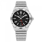  Shop Authentic Breitling Chronomat GMT 40 Automatic Black Dial Silver Steel Strap Watch for Men - A32398101B1A1 - Luxxuri