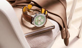  Shop Authentic Breitling Navitimer B01 Chronograph 41 Green Dial Brown Leather Strap Watch for Men - AB0139211L1P1 - Luxxuri