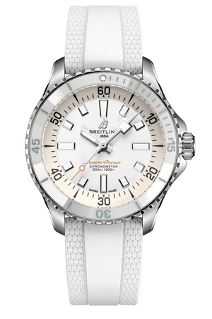  Shop Authentic Breitling Superocean Automatic 36 White Dial White Rubber Strap Watch for Men - A17377211A1S1 - Luxxuri
