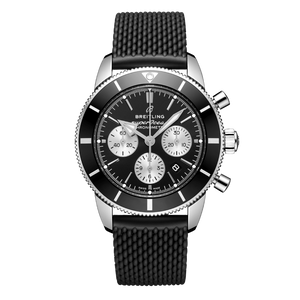  Shop Authentic Breitling Superocean Heritage B01 Chronograph 44 Black Dial Black Mesh Bracelet Watch for Men - AB0162121B1S1 - Luxxuri