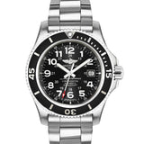  Shop Authentic Breitling Superocean II 44mm Black Dial Black Steel Strap Watch for Men - A17392D71B1A1 - Luxxuri