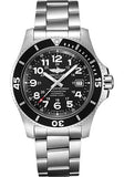  Shop Authentic Breitling Superocean II 44mm Black Dial Black Steel Strap Watch for Men - A17392D71B1A1 - Luxxuri