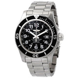  Shop Authentic Breitling Superocean II 44mm Black Dial Black Steel Strap Watch for Men - A17392D71B1A1 - Luxxuri