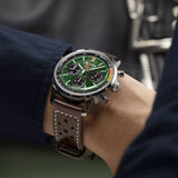  Shop Authentic Breitling Top Time B01 Ford Mustang Green Dial Brown Leather Strap Watch for Men - AB01762A1L1X1 - Luxxuri