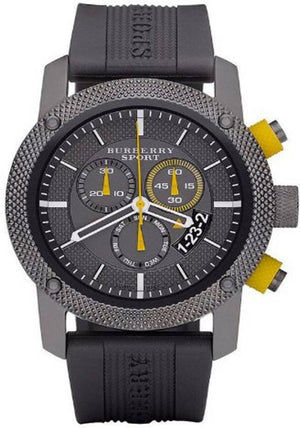  Shop Authentic Burberry Sport Endurance Chronograph Grey Dial Grey Rubber Strap Watch for Men - BU7713 - Luxxuri