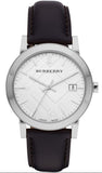  Shop Authentic Burberry The City White Dial Black Leather Strap Watch for Men - BU9008 - Luxxuri