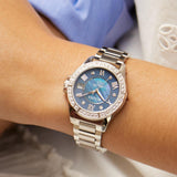  Shop Authentic Bulova Marine Star Blue Dial Silver Steel Strap Watch for Women - 96R215 - Luxxuri