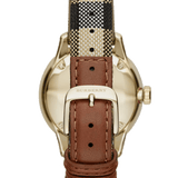  Shop Authentic Burberry The Classic Round Gold Dial Brown Leather Strap Unisex Watch  - BU10001 - Luxxuri