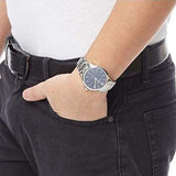  Shop Authentic Burberry The Classic Round Black Dial Silver Steel Strap Watch for Men - BU10005 - Luxxuri