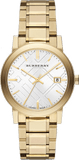  Shop Authentic Burberry The City Silver Dial Gold Steel Strap Unisex Watch - BU9003 - Luxxuri