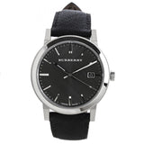  Shop Authentic Burberry The City Grey Dial Black Leather Strap Watch for Men - BU9030 - Luxxuri