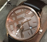  Shop Authentic Burberry The Classic Brown Dial Brown Leather Strap Watch for Men - BU10012 - Luxxuri