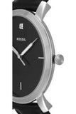  Shop Authentic Fossil The Minimalist Carbon Series Black Dial Black Leather Strap Watch for Men - FS5497 - Luxxuri