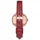  Shop Authentic Emporio Armani Rosa Two Hand White Dial Red Leather Strap Watch For Women - AR11357 - Luxxuri