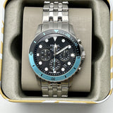  Shop Authentic Fossil FB-01 Chronograph Black Dial Silver Steel Strap Watch for Men - FS5827 - Luxxuri