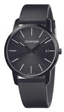  Shop Authentic Calvin Klein City Quartz Black Dial Black Leather Strap Watch for Men - K2G2G4CX - Luxxuri