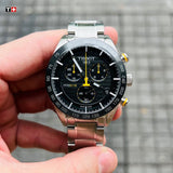  Shop Authentic Tissot PRS 516 Chronograph Black Dial Silver Steel Strap Watch For Men - T100.417.11.051.00 - Luxxuri