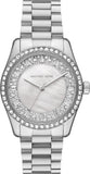  Shop Authentic Michael Kors Lexington Lux Three Hand Mother of Pearl Silver Dial Silver Steel Strap Watch for Women - MK7445 - Luxxuri