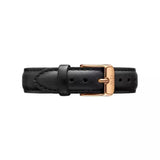  Shop Authentic Daniel Wellington Classic Sheffield Black Dial Black Leather Strap Watch For Women - DW00100139 - Luxxuri