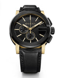  Shop Authentic Gucci G Chrono Black Dial Black Leather Strap Watch For Men - YA101203 - Luxxuri