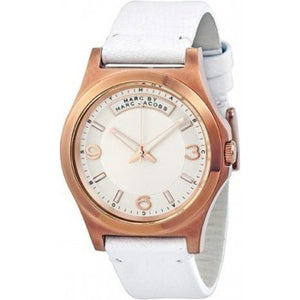  Shop Authentic Marc Jacobs Baby Dave White Dial White Leather Strap Watch for Women - MBM1260 - Luxxuri