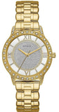  Shop Authentic Guess Analog Diamonds Silver Dial Gold Steel Strap Watch For Women - W1013l2 - Luxxuri