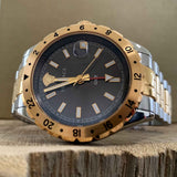  Shop Authentic Versace Hellenyium Quartz Brown Dial Two Tone Steel Strap Watch For Men - V11040015 - Luxxuri