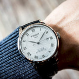  Shop Authentic Tissot Le Locle Powermatic 80 Silver Dial Black Leather Strap Watch For Men - T006.407.16.033.00 - Luxxuri
