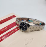  Shop Authentic Omega Constellation Manhattan Quartz Diamonds Blue Dial Silver Steel Strap Watch for Women - 131.10.25.60.53.001 - Luxxuri